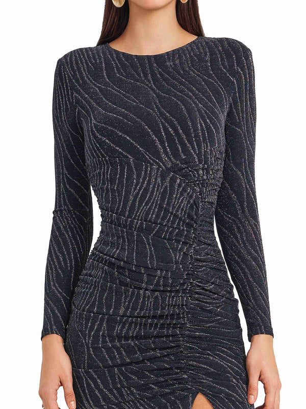 Midnight Ripples Shimmer Dress