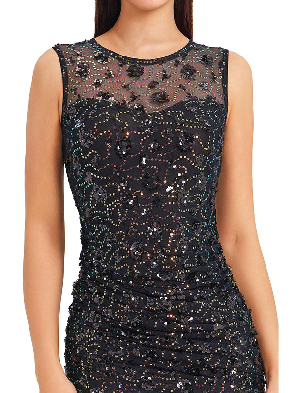 Midnight Stardust Sequin Dress