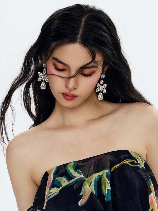 Statement Stone Drop Earrings