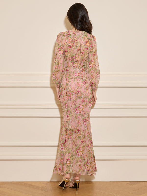 Floral Print Button Detail Top & Skirt Sets