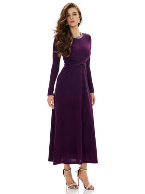 Crystal Embellished Luxe Gown