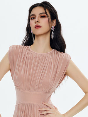 Pink Royal Tassel Gemstone Drop Earrings