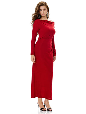 Long Sleeve Cold Shoulder Bodycon Dress