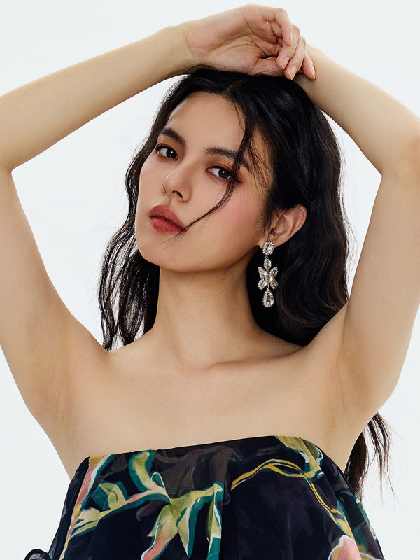 Statement Stone Drop Earrings