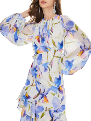 Watercolor Floral Dress