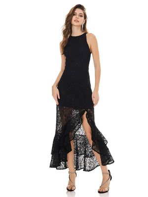 Midnight Sparkle Lace Dress