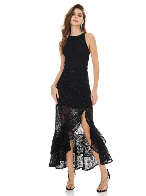 Midnight Sparkle Lace Dress