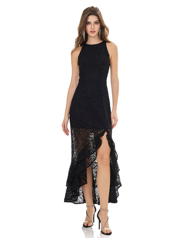 Midnight Sparkle Lace Dress