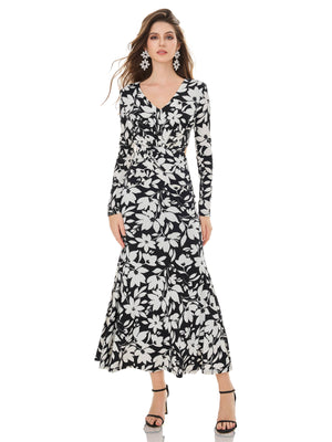 Ink White Imprint Dress