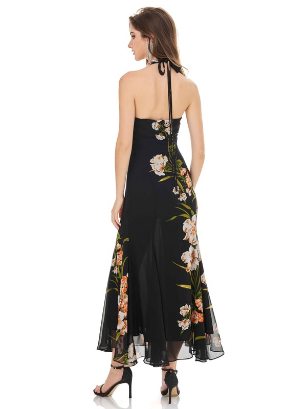 Midnight Garden Print Dress