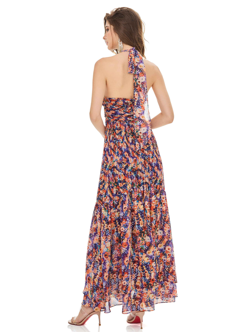 Color Symphony Pleated Dress