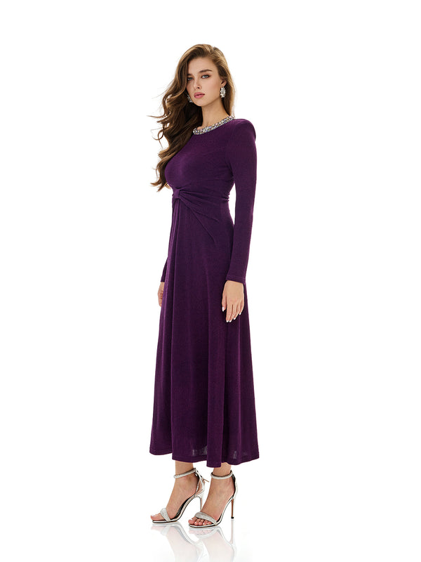 Crystal Embellished Luxe Gown