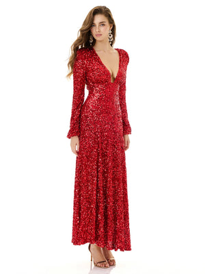 Scarlet Stardust Gown