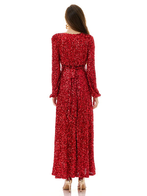 Scarlet Stardust Gown
