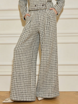 Tweed Tank & Jacket & Wide Leg Pant Sets