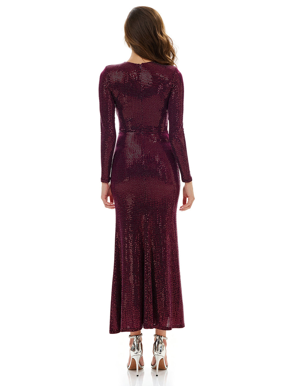 Shimmering Knot Design Bodycon Dress