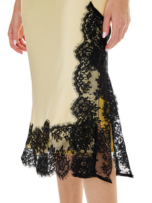 Knit Sleeveless Top & Eyelash Lace Skirt Sets