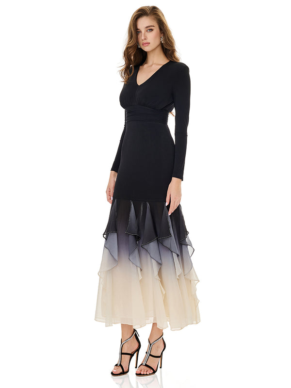 Layered Ruffles Insert Party dress