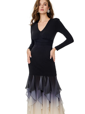 Layered Ruffles Insert Party dress