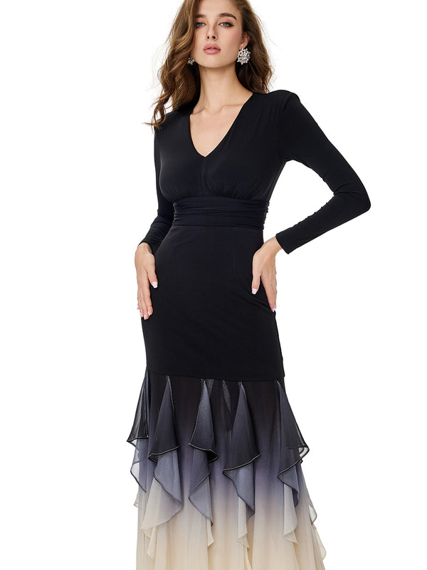 Layered Ruffles Insert Party dress