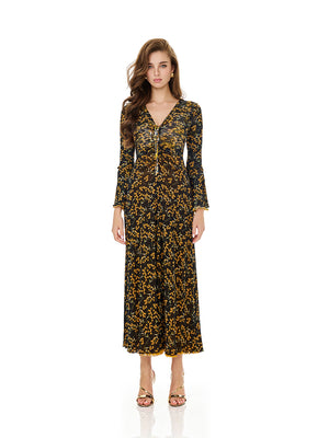 Reversible Floral Leopard Print  Dress