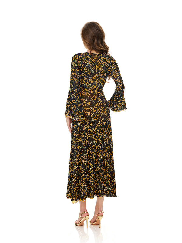 Reversible Floral Leopard Print  Dress