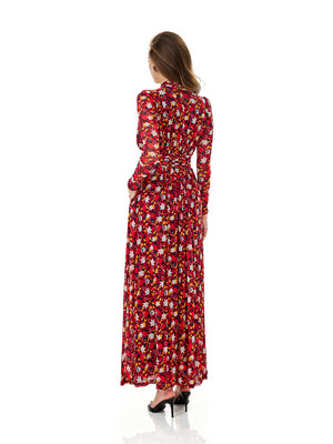 Floral Print Wide Leg Jumpsuit