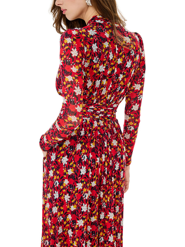 Floral Print Wide Leg Jumpsuit