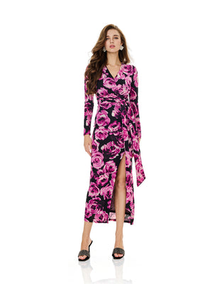 Bloom Floral V-Neck Wrap Dress