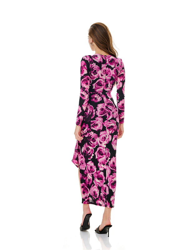 Bloom Floral V-Neck Wrap Dress