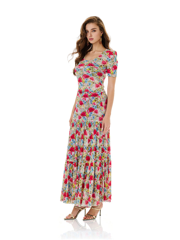 Reversible Floral/Geometric Print Skirt Sets