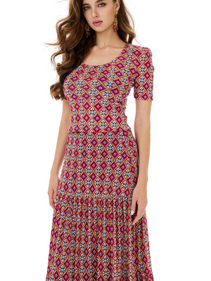 Reversible Floral/Geometric Print Skirt Sets