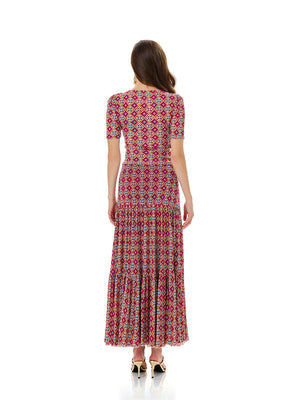 Reversible Floral/Geometric Print Skirt Sets