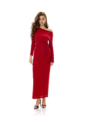 Long Sleeve Cold Shoulder Bodycon Dress