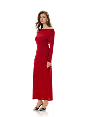 Long Sleeve Cold Shoulder Bodycon Dress