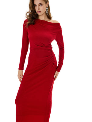 Long Sleeve Cold Shoulder Bodycon Dress