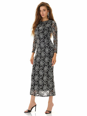 Model in Purple Twist Front Midi Dress by MAJOR CRUSH-6