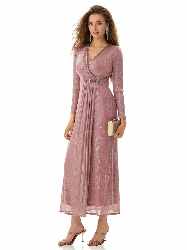 Soft Mauve Shimmering Dress