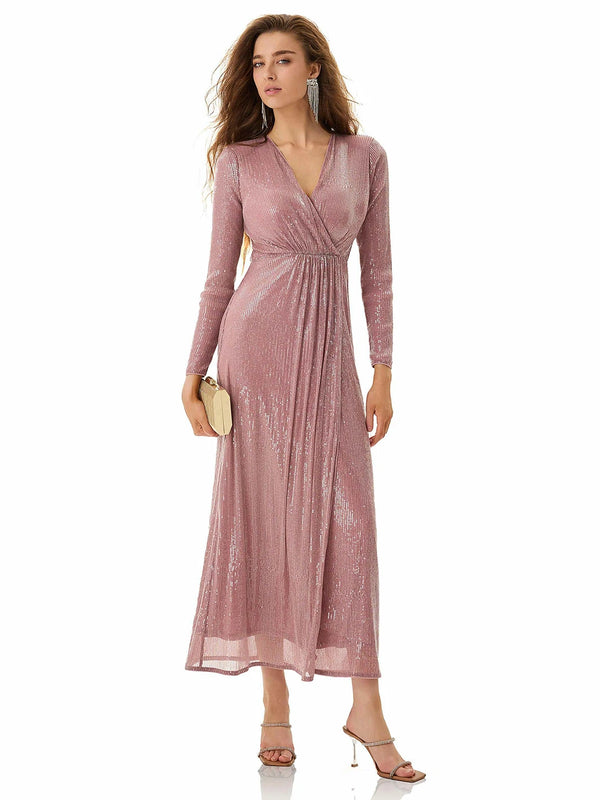 Soft Mauve Shimmering Dress