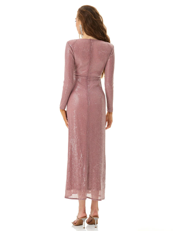 Soft Mauve Shimmering Dress