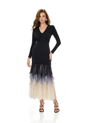 Layered Ruffles Insert Party dress