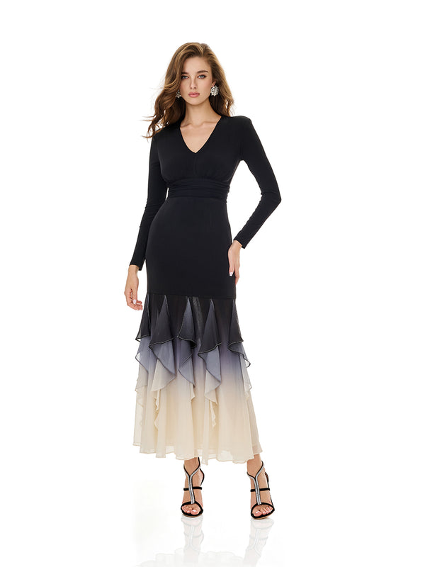 Layered Ruffles Insert Party dress