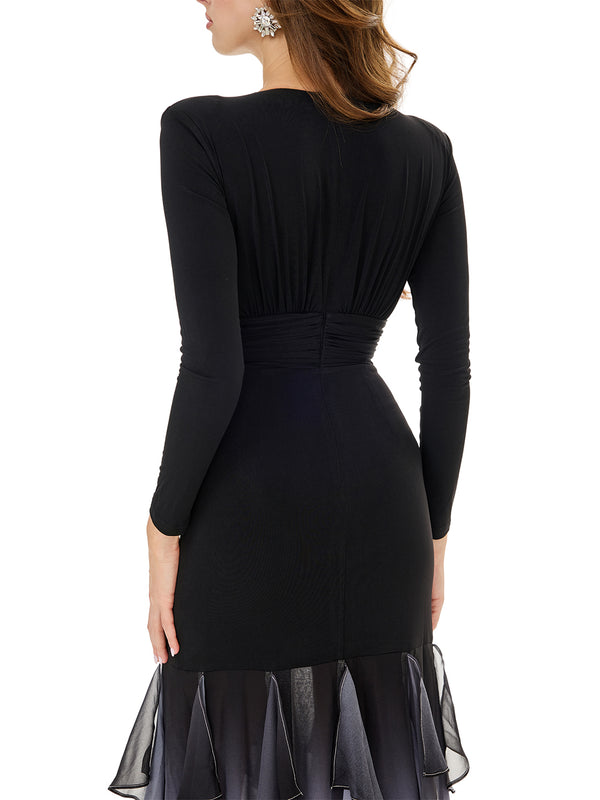 Layered Ruffles Insert Party dress