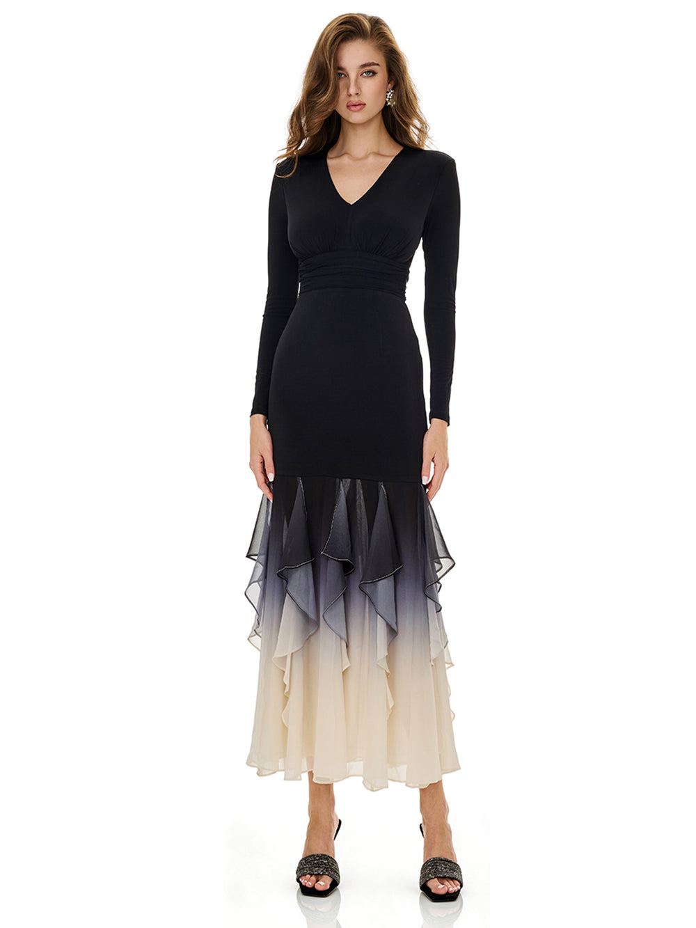 Layered Ruffles Insert Party dress