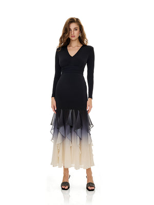 Layered Ruffles Insert Party dress
