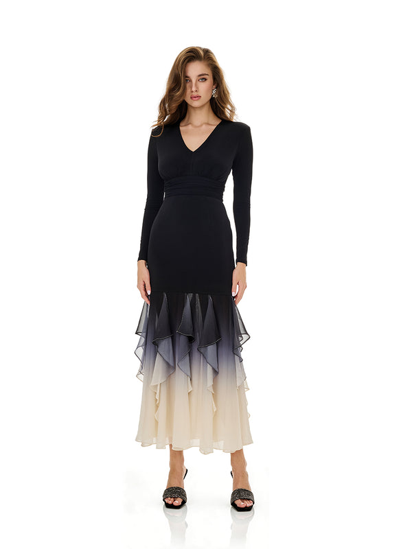 Layered Ruffles Insert Party dress