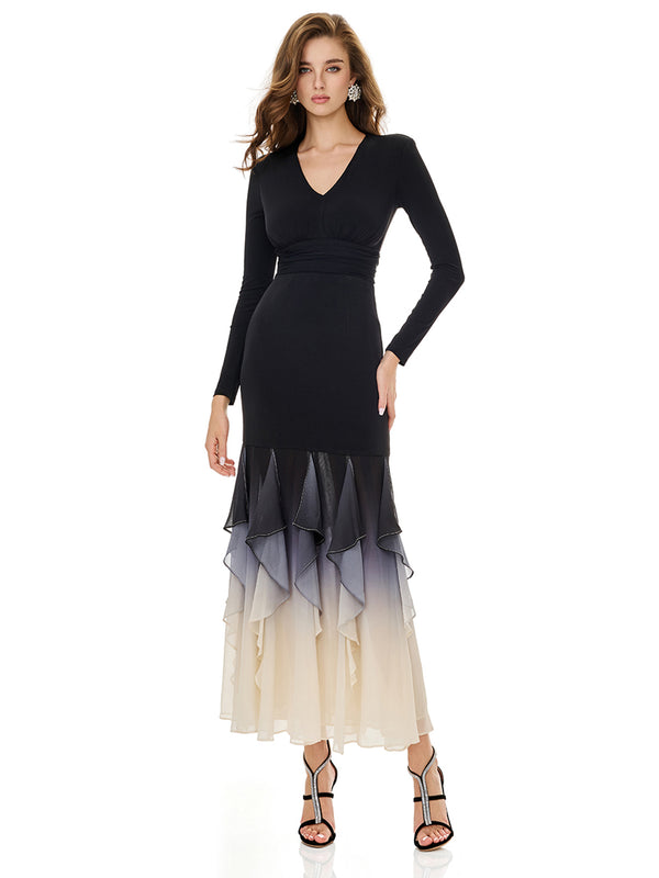 Layered Ruffles Insert Party dress