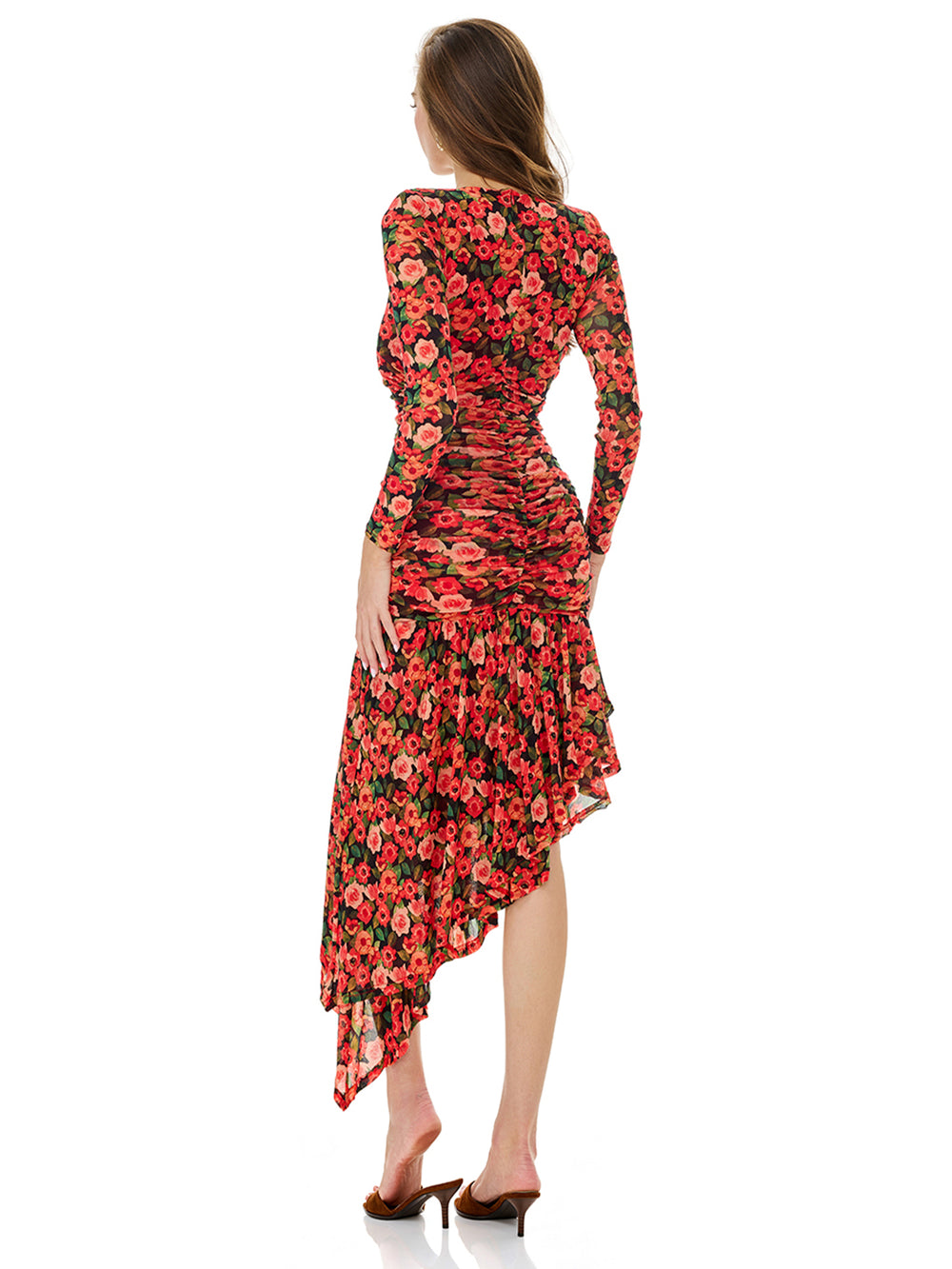 Bloom Flroal Print Layered Ruffles Dress