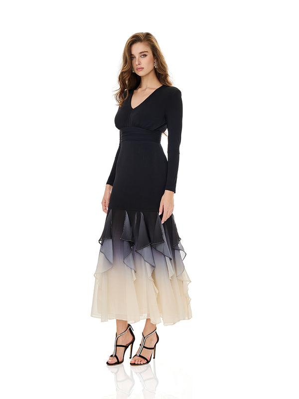 Layered Ruffles Insert Party dress